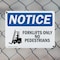 Signmission Forklifts Only No Pedestrians, 10 in W x Rectangle, Plastic OS-2PACK-NS-P-710-L-12894 - alternate 4